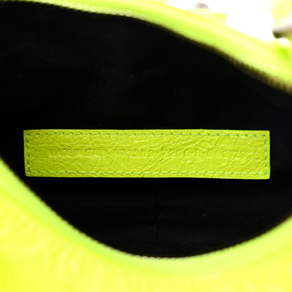Balenciaga Agneau Arena Le Cagole Shoulder Bag XS Fluo Yellow 7 of 10