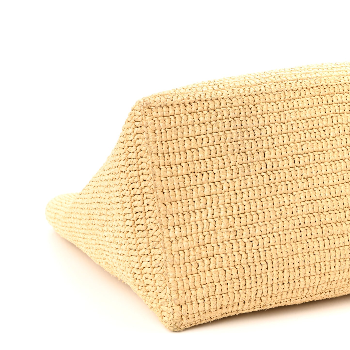 Raffia Logo Tote Naturel