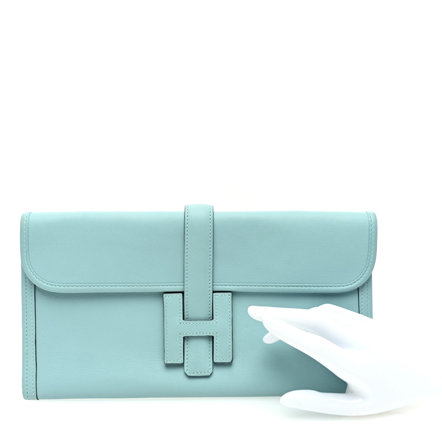 Hermes Swift Jige Elan 29 Clutch Bleu Atoll 2 of 10