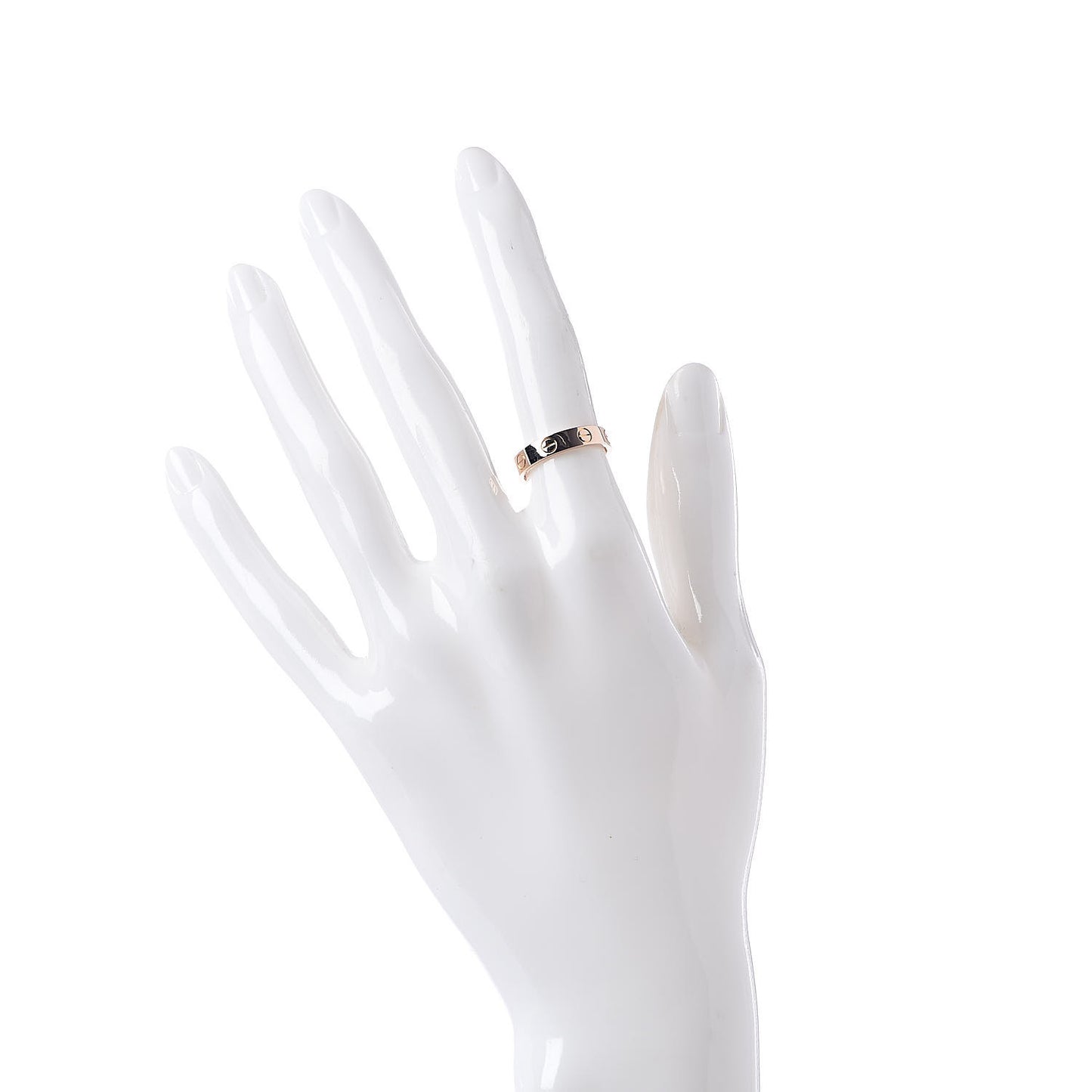 18K Pink Gold 3.5mm LOVE Wedding Band Ring 49 4.75