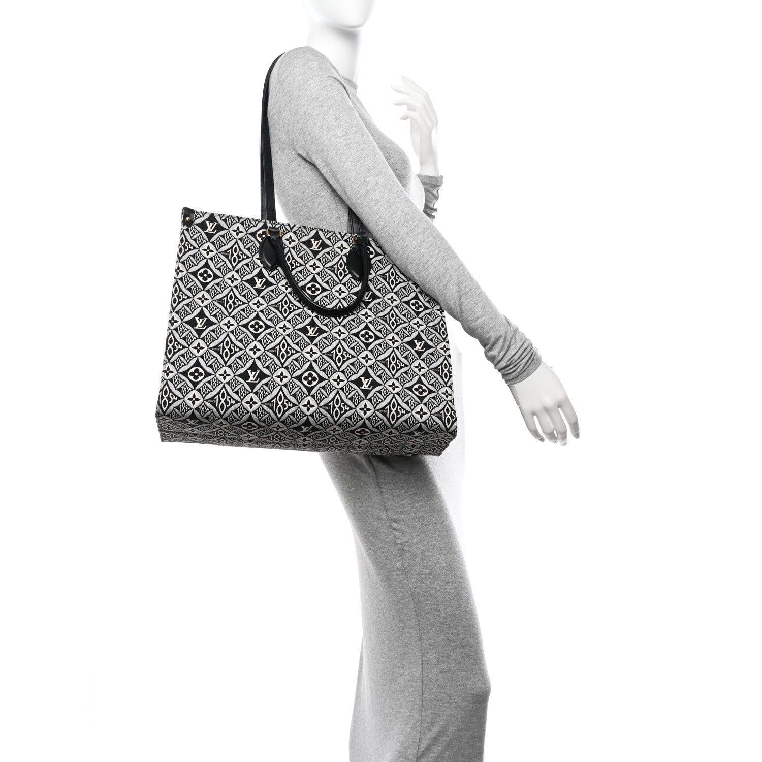 Louis Vuitton Jacquard Since 1854 Onthego GM Grey 2 of 10