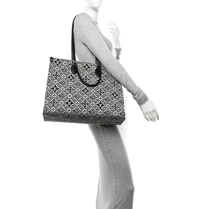 Louis Vuitton Jacquard Since 1854 Onthego GM Grey 2 of 10