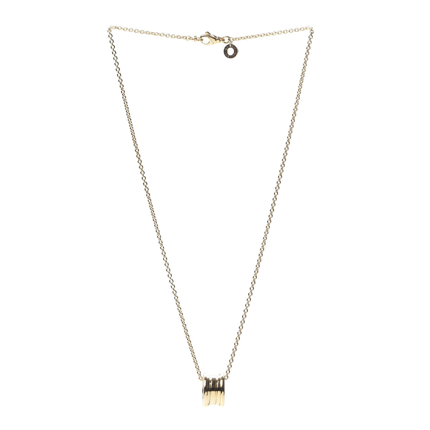 Bulgari 18K Yellow Gold B.Zero1 Pendant Necklace 3 of 8