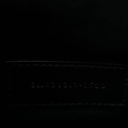 Saint Laurent Grain De Poudre Chevron Monogram Large Bill Pouch Light Sage 7 of 9