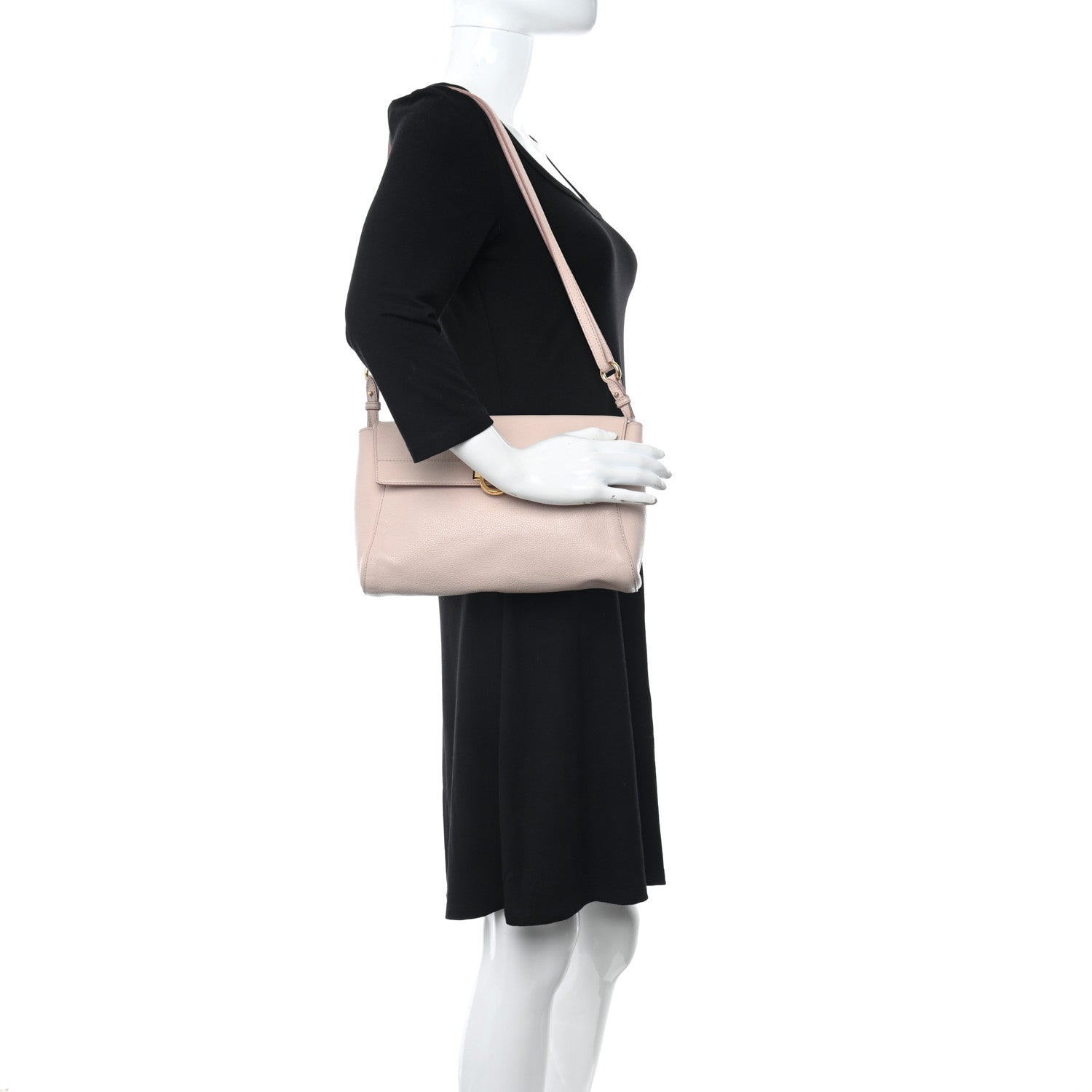 Salvatore Ferragamo Calfskin Abbey Crossbody Light Pink 2 of 11