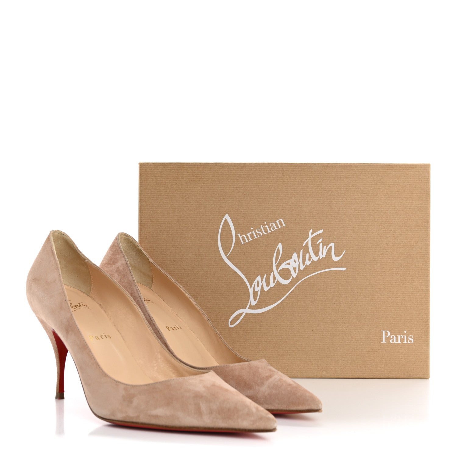 Christian Louboutin Veau Velours Clare 80 Pumps 38 Courtisane 11 of 11