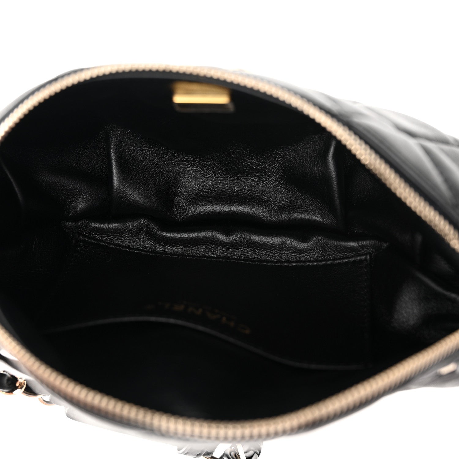 Chanel Lambskin Quilted Waist Bag Fanny Pack Black 5 of 11