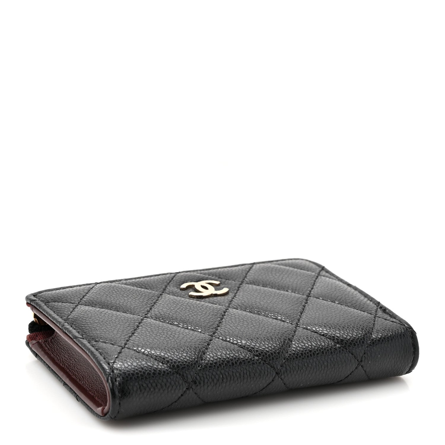 Chanel Caviar Quilted Zipped Key Holder Case Black 4 of 8