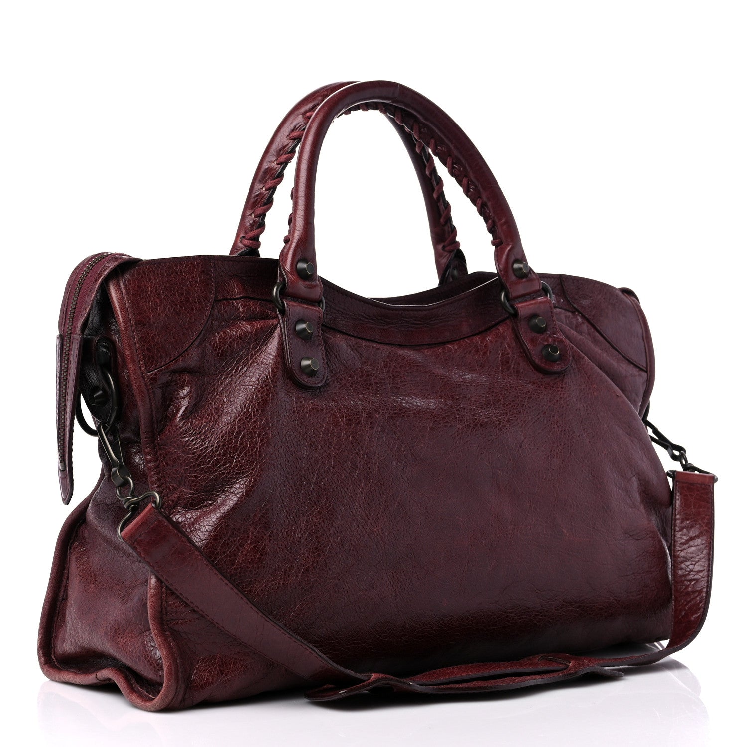Balenciaga Agneau Classic Hardware City Dark Wine 4 of 21