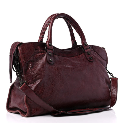 Balenciaga Agneau Classic Hardware City Dark Wine 4 of 21
