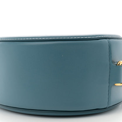 Celine Smooth Calfskin Cuir Triomphe Oval Bag Denim 10 of 11