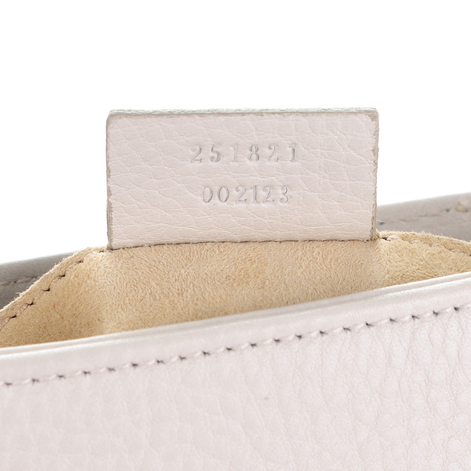 Gucci Pebbled Calfskin Small 1973 Chain Shoulder Bag Off White 7 of 7