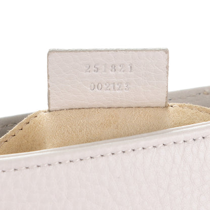 Gucci Pebbled Calfskin Small 1973 Chain Shoulder Bag Off White 7 of 7