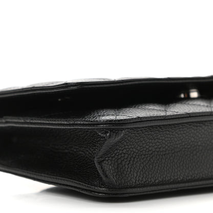 Chanel Caviar Quilted Wallet On Chain WOC Black 9 of 11