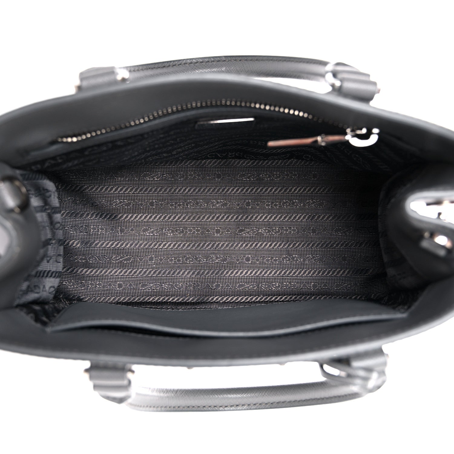 Prada Saffiano Lux Micro Galleria Shoulder Bag Ardesia 5 of 13