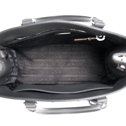 Prada Saffiano Lux Micro Galleria Shoulder Bag Ardesia 5 of 13