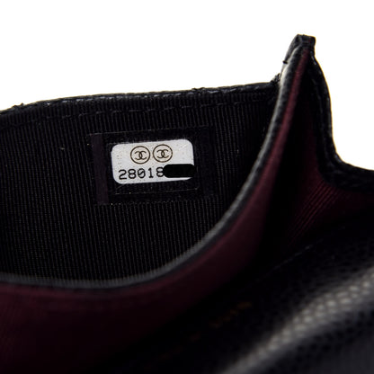 Chanel Caviar Quilted Flap Card Holder Wallet Black 8 of 8