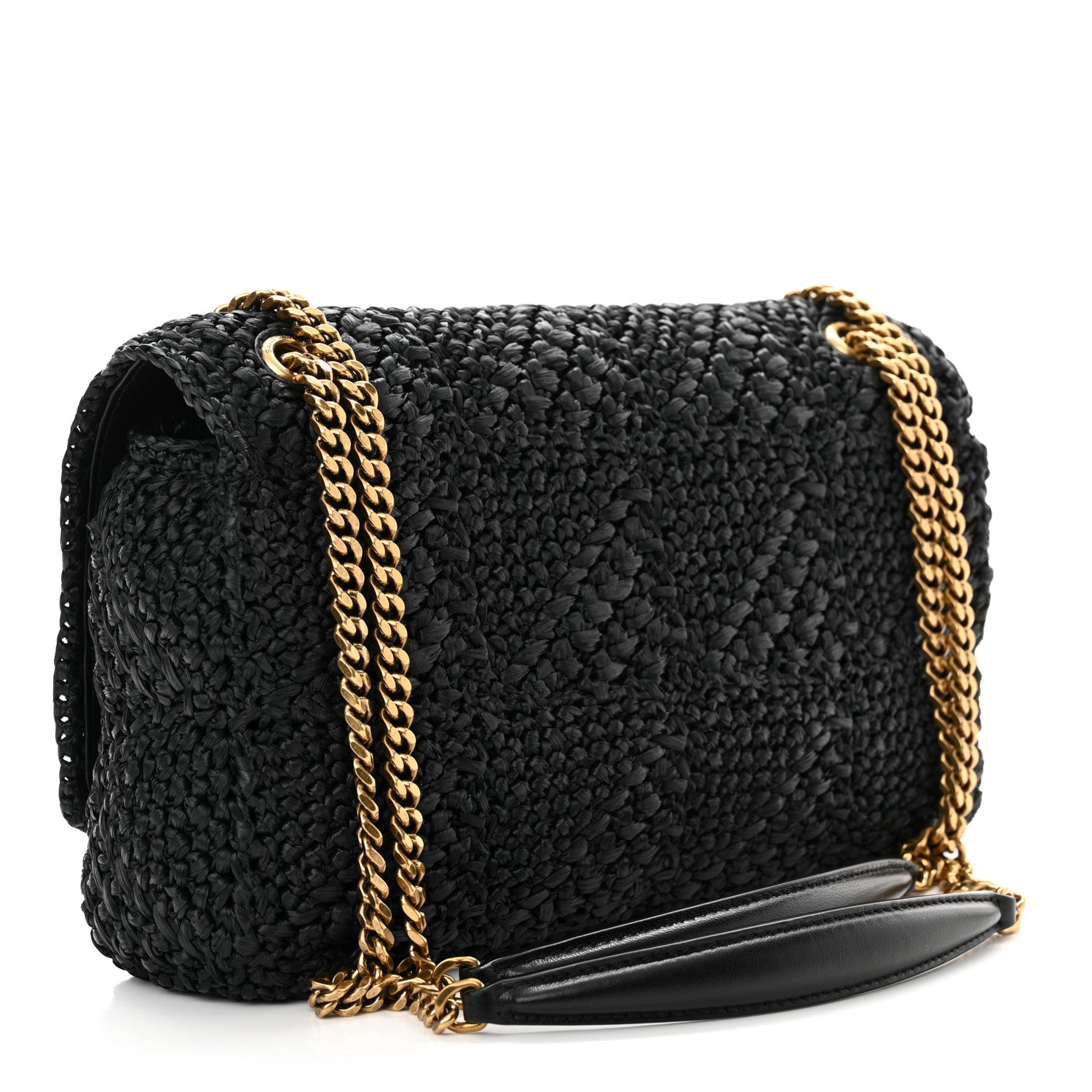 Saint Laurent Raffia Monogram Medium Jamie Black 3 of 11