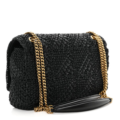 Saint Laurent Raffia Monogram Medium Jamie Black 3 of 11