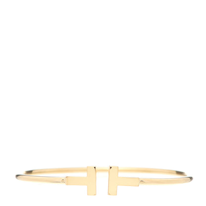 Tiffany 18K Yellow Gold T Wire Bracelet 1 of 5