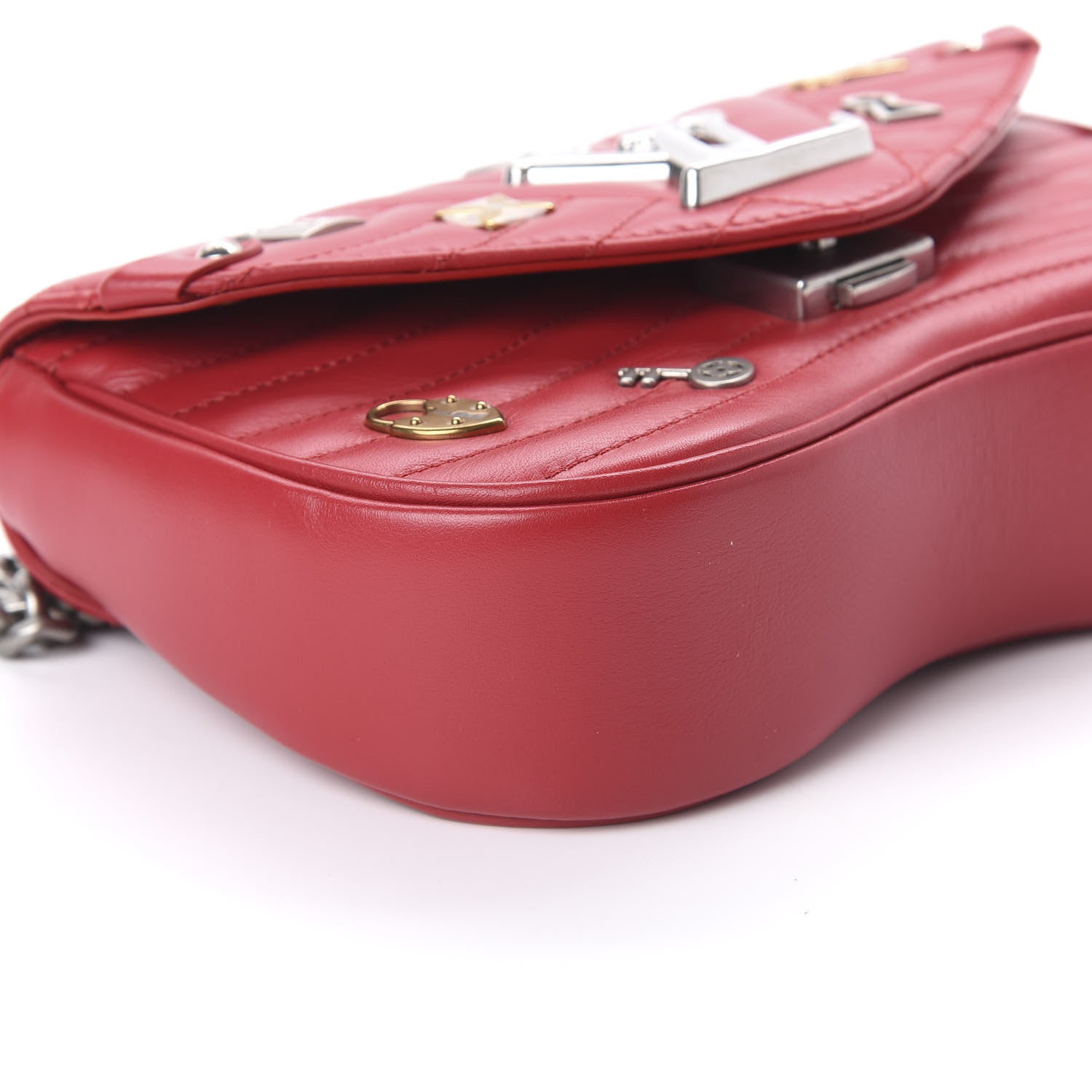Louis Vuitton Calfskin Love Lock New Wave Chain PM Red 6 of 10