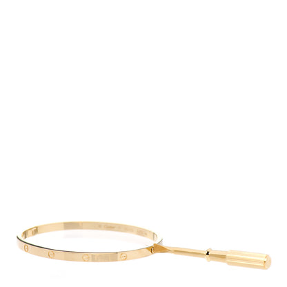 Cartier 18K Yellow Gold Small LOVE Bracelet 17 3 of 5