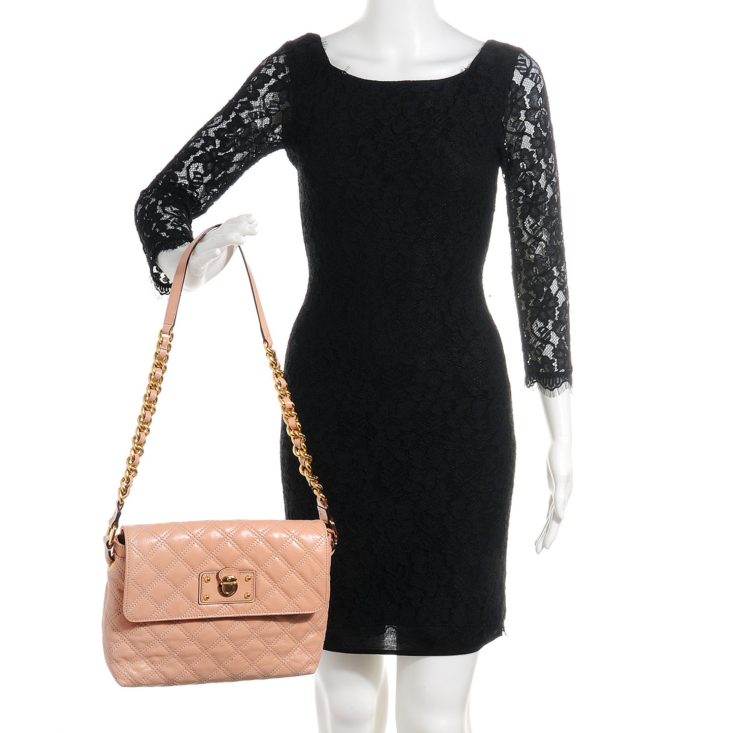 Lacquered Lambskin The Large Single Flap Blush