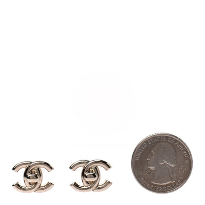 Chanel Metal CC Turnlock Earrings Gold 2 of 4
