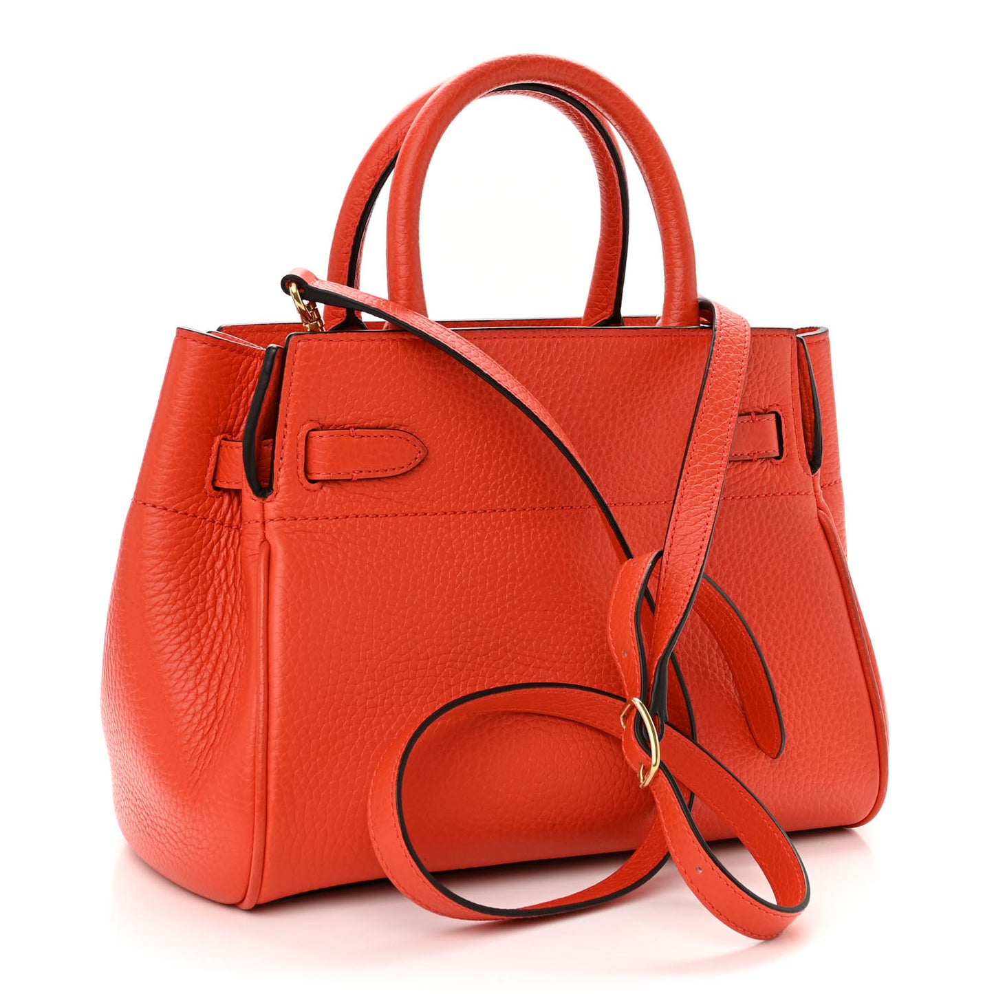 Heavy Grain Small Belted Bayswater Tote Hibiscus