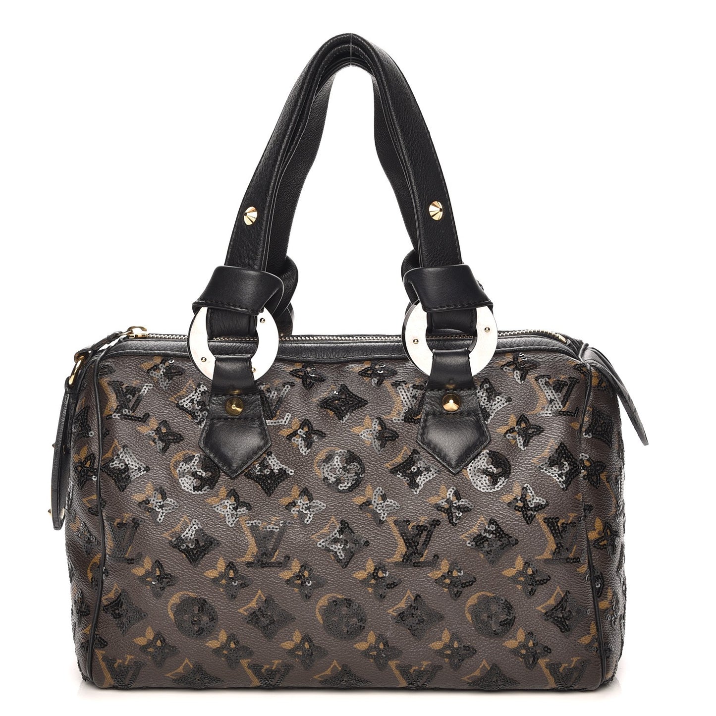 Monogram Sequins Eclipse Speedy 28 Black