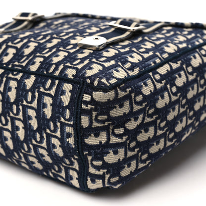 Christian Dior Oblique Backpack Blue White Blue White 10 of 12