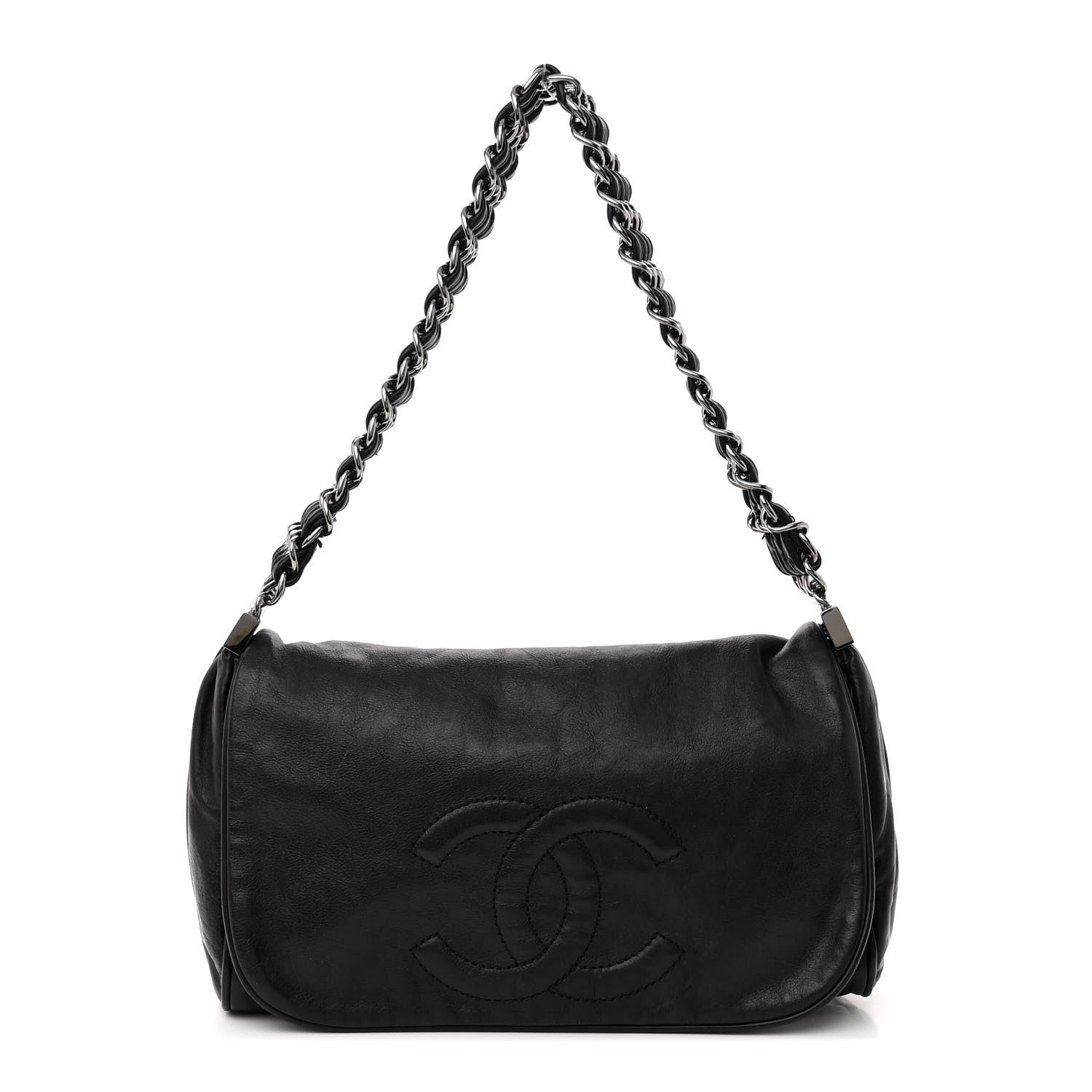 Chanel Calfskin Small Rock and Chain Flap Black 1 of 11