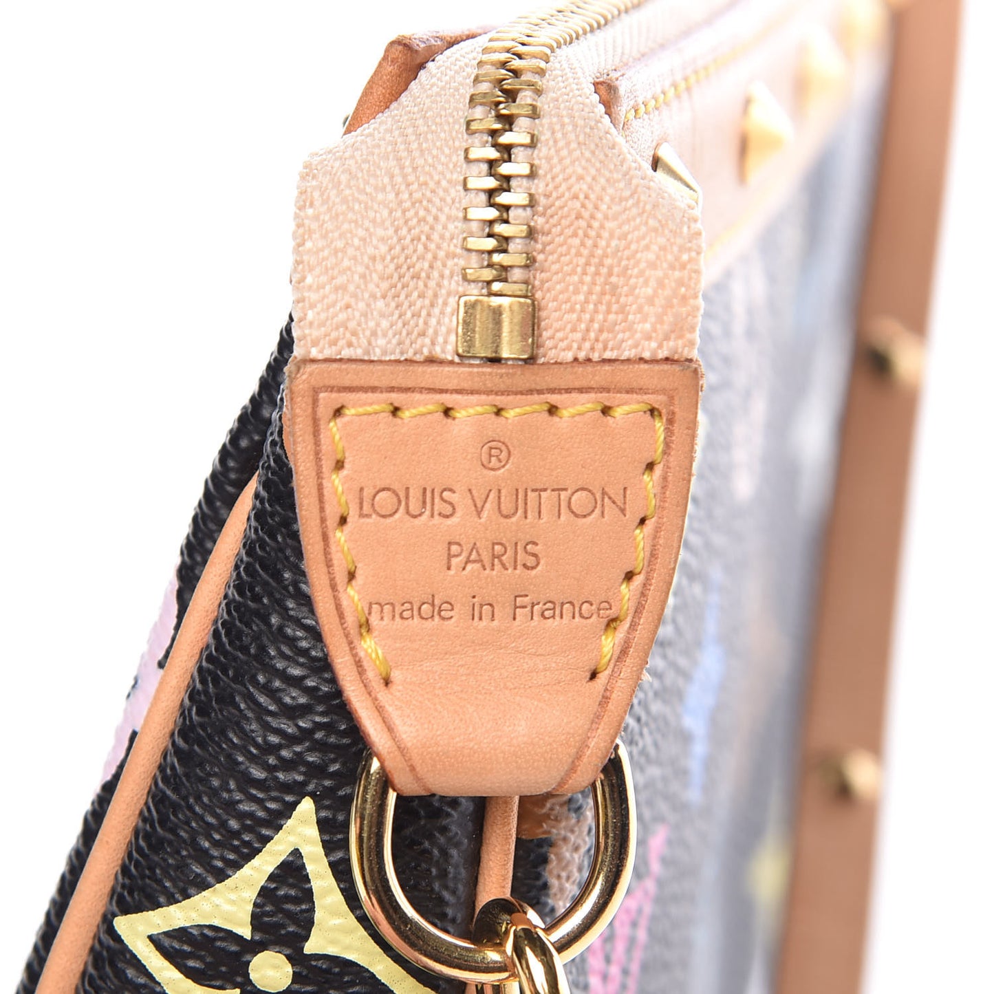 Monogram Multicolor Pochette Accessories Black