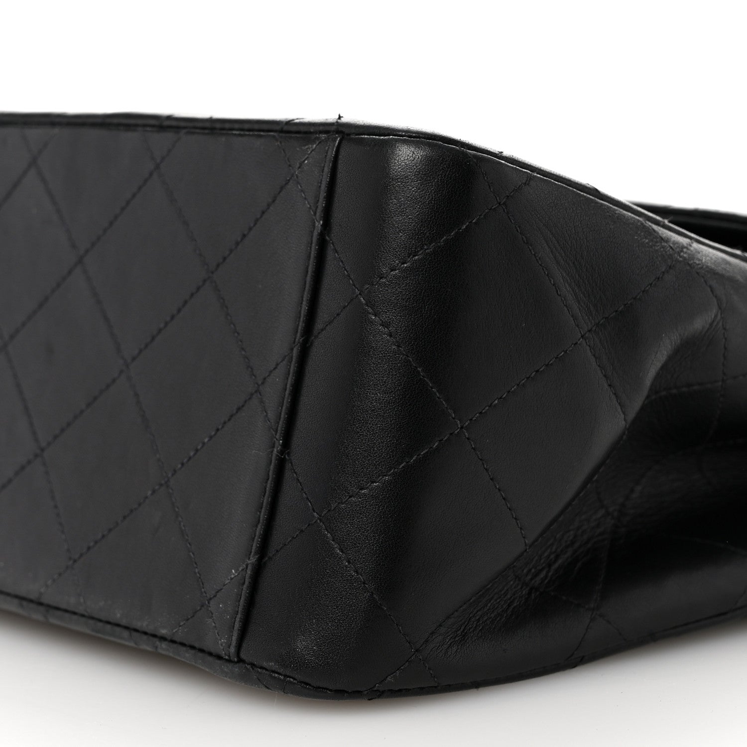 Chanel Lambskin Quilted XL Jumbo Single Flap Black 11 of 13