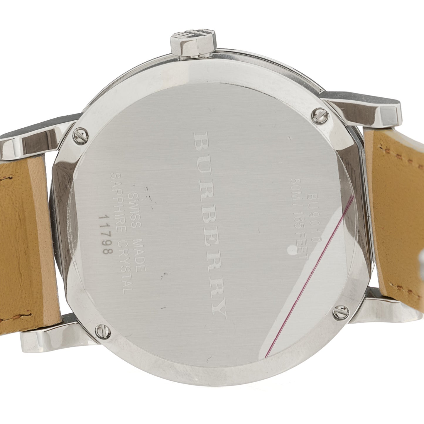 Stainless Steel Calfskin 38mm Heritage Quartz Watch Champagne BU9010