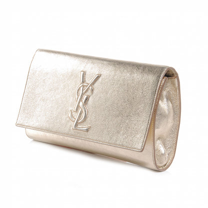 Saint Laurent Leather Belle de Jour Clutch Gold 3 of 7
