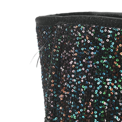 Chanel Calfskin Sequin Medium Deauville Tote Black 11 of 11