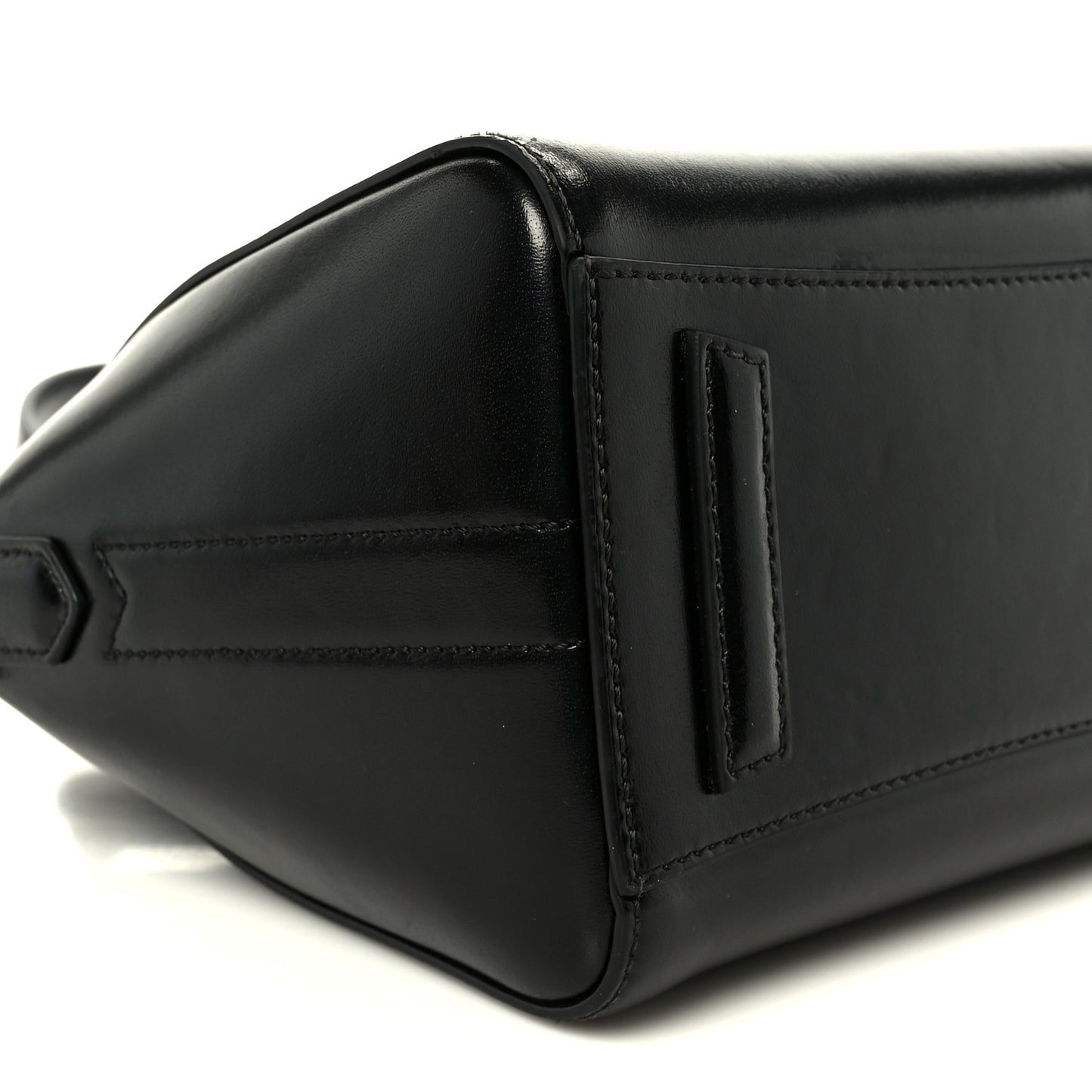 Shiny Lord Calfskin Mini Antigona Black