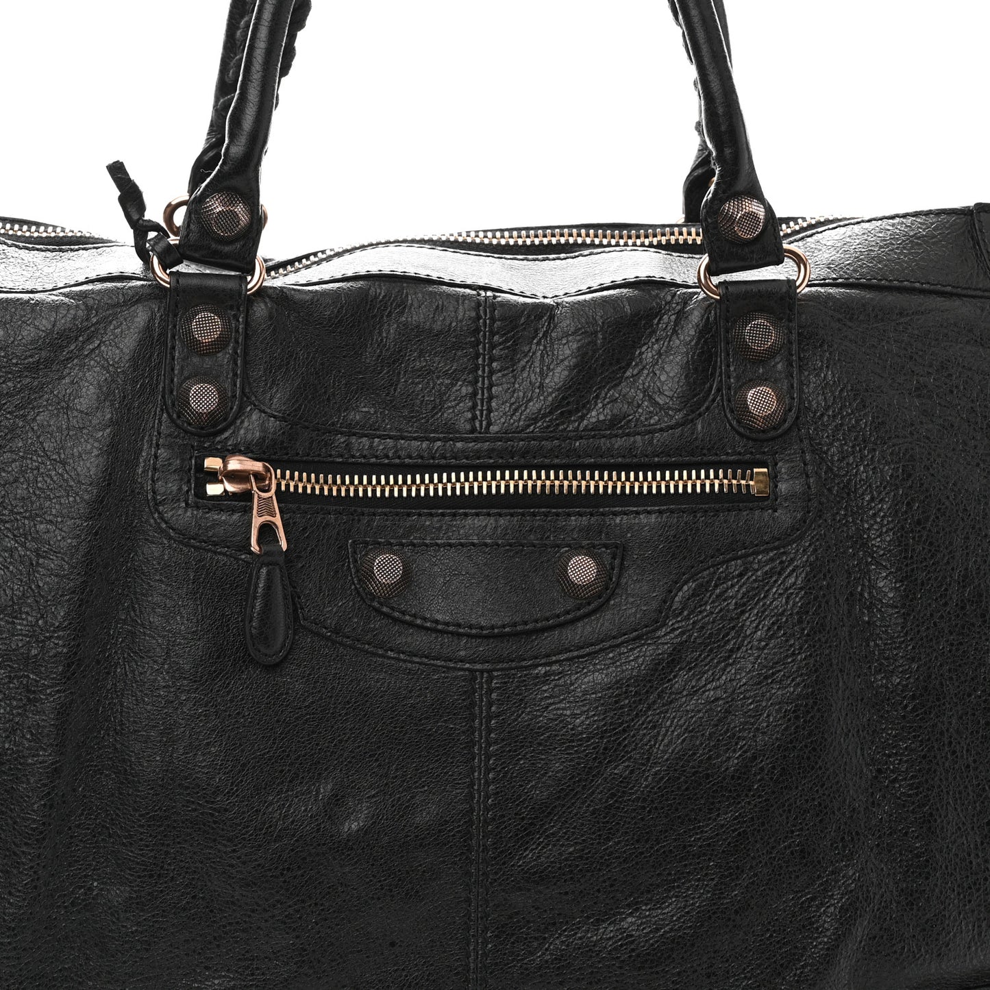 Agneau Giant 12 Rose Gold Hardware Weekender Officier