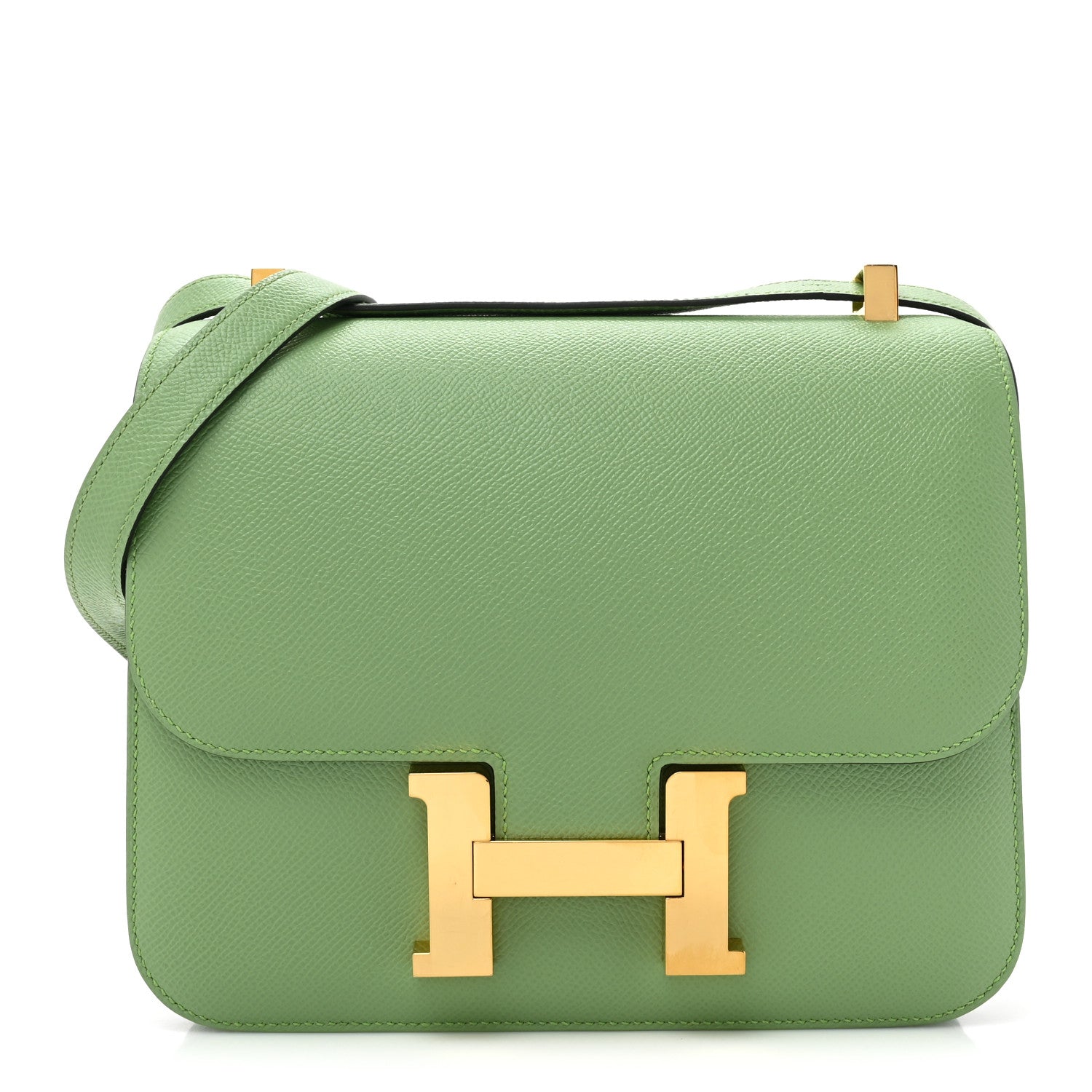 Hermes Epsom Constance 24 Vert Criquet 1 of 10