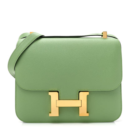 Hermes Epsom Constance 24 Vert Criquet 1 of 10