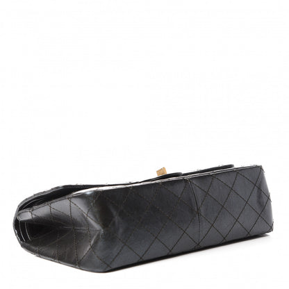 Chanel Glittered Aged Calfskin Quilted 2.55 Reissue 226 Flap Black 4 of 11