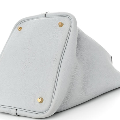 Hermes Taurillon Clemence Picotin Lock 22 MM Bleu Pale 10 of 11