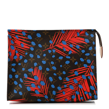 Louis Vuitton Monogram Jungle Dots Toiletry Pouch 26 Coquelicot Denim 1 of 6