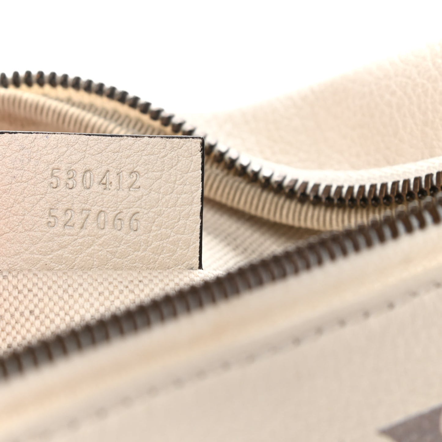 Grained Calfskin Logo Belt Bag White