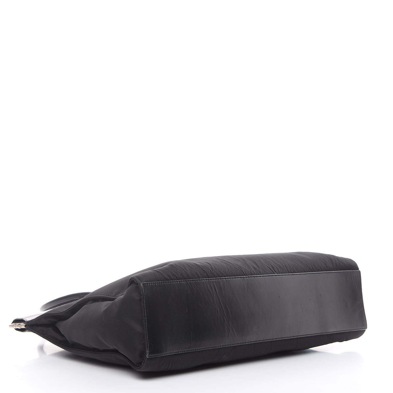 Prada Tessuto Nylon Soft Calf Tote Black 4 of 15