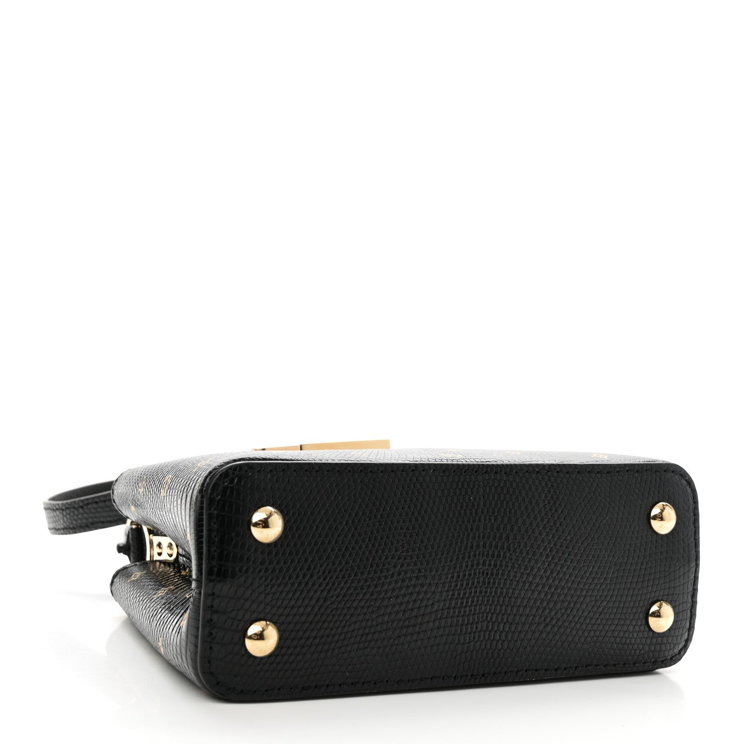 Louis Vuitton Lizard Capucines Mini Black 4 of 9