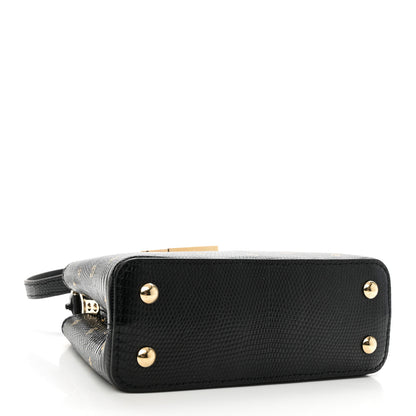 Louis Vuitton Lizard Capucines Mini Black 4 of 9