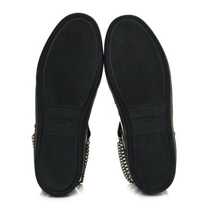 Saint Laurent Calfskin Saint Lauren Stud Wolly SL-22 High Top Sneakers 37 Black 7 of 8