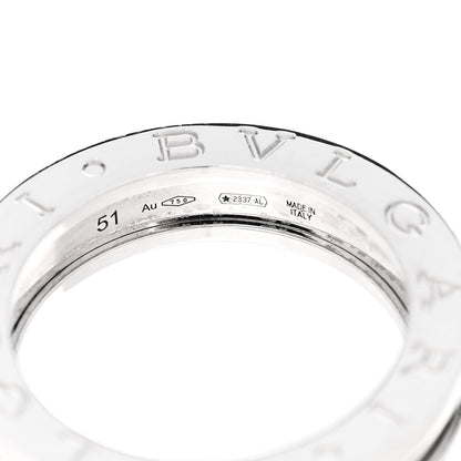 Bulgari 18K White Gold B.Zero1 One-Band Ring 51 5.75 4 of 5